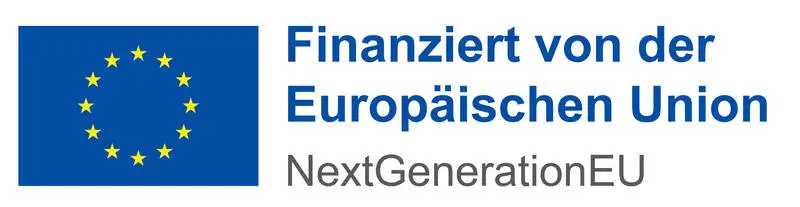Logo der Europäischen Union mit dem Hinweis „Finanziert von der Europäischen Union – NextGenerationEU“